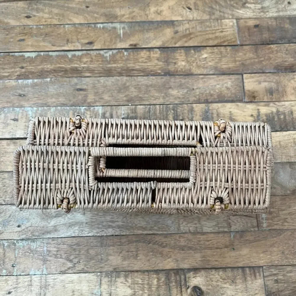 Half Moon Rattan Wicker Bag 9